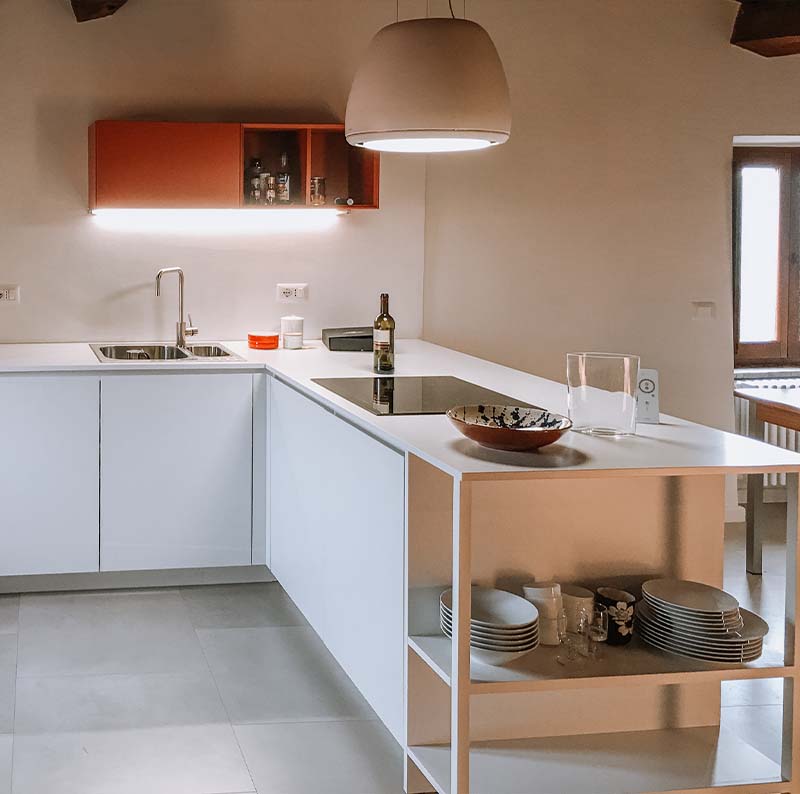 Cucina ad angolo con penisola Sorano