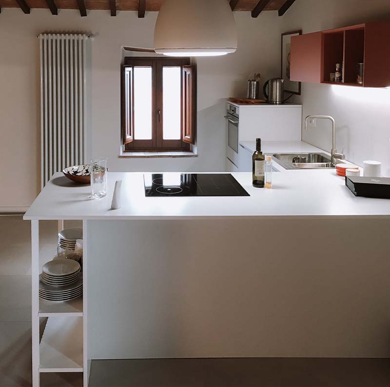Cucina ad angolo con penisola Sorano