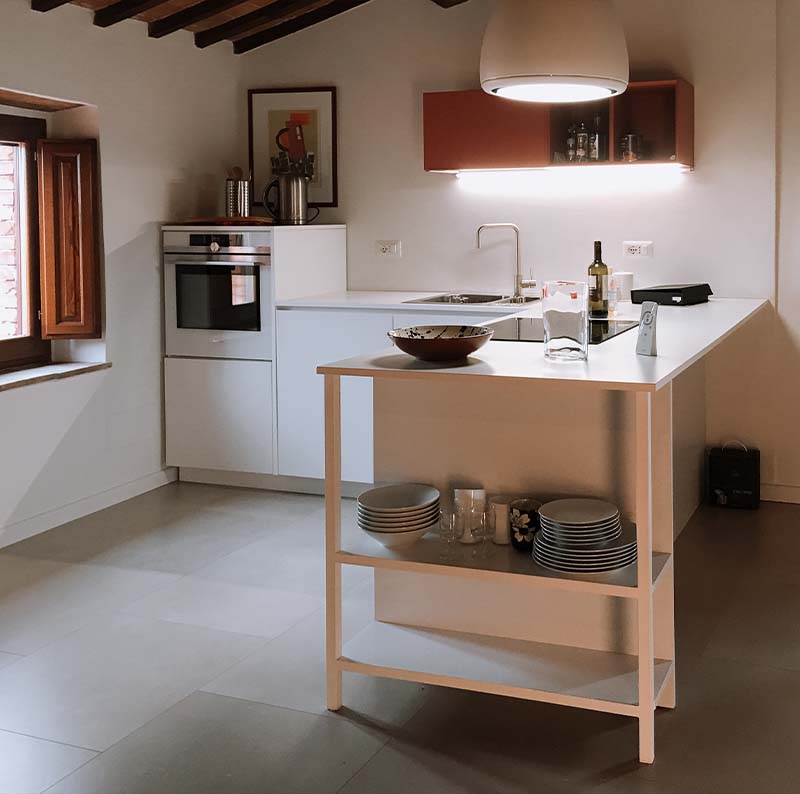 Cucina ad angolo con penisola Sorano